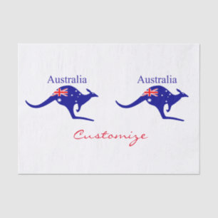 Papier Mousseline Australie : Drapeau Kangaroo Thunder_Cove