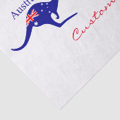 Papier Mousseline Australie : Drapeau Kangaroo Thunder_Cove (Détail)