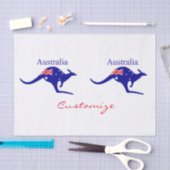 Papier Mousseline Australie : Drapeau Kangaroo Thunder_Cove (Artisanat)