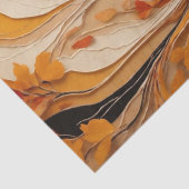 Papier Mousseline Automne Abstrait Feuilles d'automne Foliage Découp (Détail)