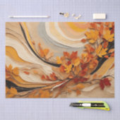 Papier Mousseline Automne Abstrait Feuilles d'automne Foliage Découp (Artisanat)