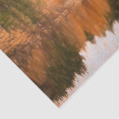 Papier Mousseline Automne Arbres Lac Orange Automne Thème Sketch Art (Détail)