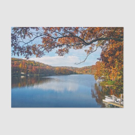 Papier Mousseline Automne au lac Killarney (Recto)