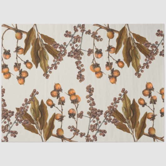 Papier Mousseline Automne Automne Aquarelle Feuilles de feuillage (Recto)