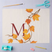 Papier Mousseline Automne Automne Branche des Feuilles de l'érable (Artisanat)