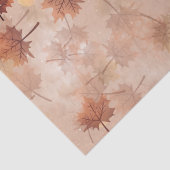 Papier Mousseline Automne Automne Brown Feuilles (Détail)