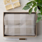 Papier Mousseline Automne automne Brown Taupe Plaid Motif (Cadeau)