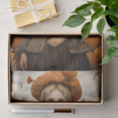 Papier Mousseline Automne Automne Fille Citrouille Thanksgiving Déco (Cadeau)