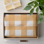 Papier Mousseline Automne Automne Orange Plaid Motif (Cadeau)