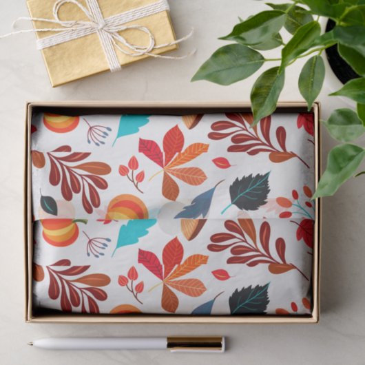 Papier Mousseline Automne automne Thanksgiving Halloween Motif (Cadeau)