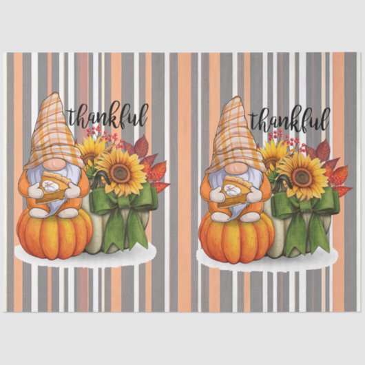 Papier Mousseline Automne belle collection populaire Thanksgiving (Recto)