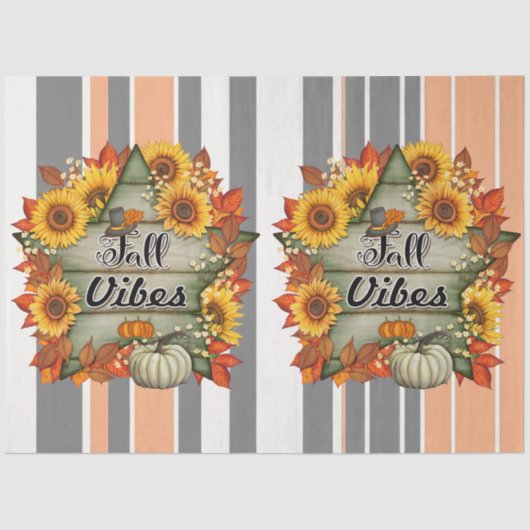 Papier Mousseline Automne Belle Collection tendance Thanksgiving (Recto)