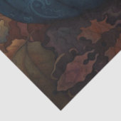 Papier Mousseline Automne Bleu Citrouille Fairytale Découpage Papier (Détail)