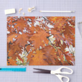 Papier Mousseline Automne Chêne Feuille Floral (Artisanat)