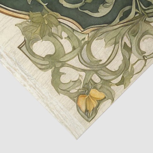 Papier Mousseline Automne Citrouille Automne Feuilles Découpage Art  (Détail)