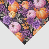 Papier Mousseline Automne Citrouille Automne Feuilles Rustique Décou (Détail)