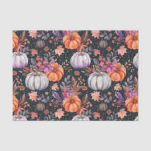 Papier Mousseline Automne Citrouille Automne Feuilles Rustique Décou