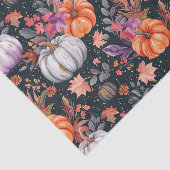 Papier Mousseline Automne Citrouille Automne Feuilles Rustique Décou (Détail)