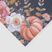 Papier Mousseline Automne Citrouille Automne Feuilles Rustique Décou (Détail)