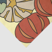 Papier Mousseline Automne Citrouilles colorés (Détail)