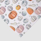 Papier Mousseline Automne Coloré Citrouille Motif Tissu papier (Détail)