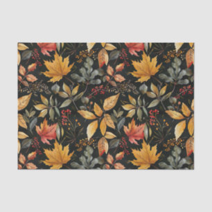 Papier Mousseline Automne coloré Feuilles Automne Découpage rustique