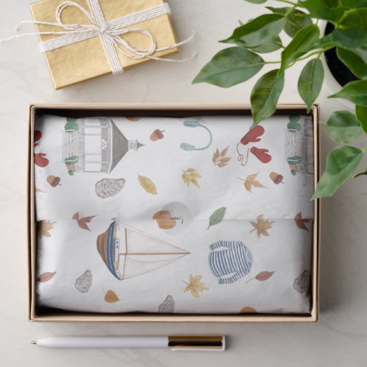 Papier Mousseline Automne Connecticut en Nouvelle-Angleterre (Cadeau)