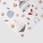 Papier Mousseline Automne Connecticut en Nouvelle-Angleterre (Détail)