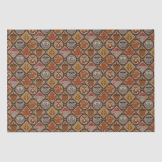 Papier Mousseline Automne du bois mou (Recto)