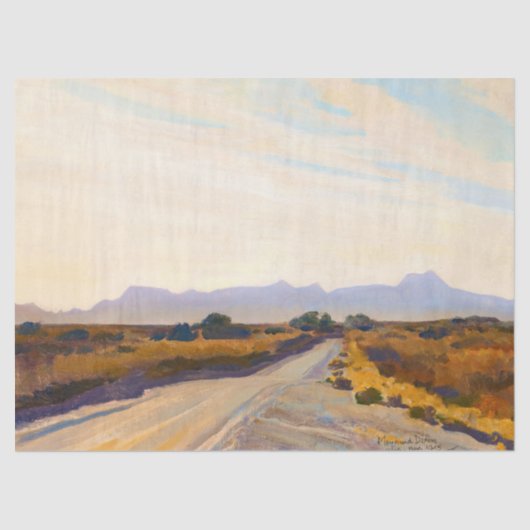 Papier Mousseline Automne du désert par Maynard Dixon (Recto)