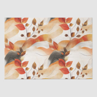 Papier Mousseline Automne Elegance Motif sans faille