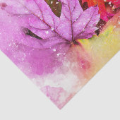 Papier Mousseline Automne érable feuille aquarelle automne pastel (Détail)