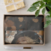 Papier Mousseline Automne Feuilles Jolie Fille Récolte Découpage (Cadeau)