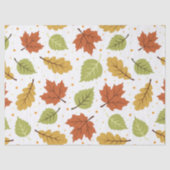 Papier Mousseline Automne Feuilles Motif (Recto)