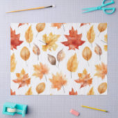 Papier Mousseline Automne Feuilles Terracotta Brown Boho Motif (Artisanat)