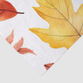 Papier Mousseline Automne Feuilles Terracotta Brown Boho Motif (Détail)