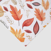 Papier Mousseline Automne Feuilles Terracotta Brown Boho Motif (Détail)