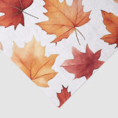 Papier Mousseline Automne Feuilles Terracotta Brown Boho Motif (Détail)