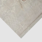 Papier Mousseline Automne Floral Automne Donner Gris Découpage (Détail)