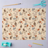 Papier Mousseline Automne Floral Pinecone Enveloppement Cadeau Papie (Artisanat)