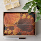 Papier Mousseline Automne Forêts Abstraites Arbres Feuilles Découpag (Cadeau)