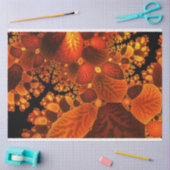 Papier Mousseline Automne Forêts Abstraites Arbres Feuilles Découpag (Artisanat)