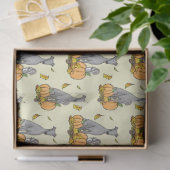 Papier Mousseline Automne Greyhound (gris) Chien Citrouille Feuilles (Cadeau)