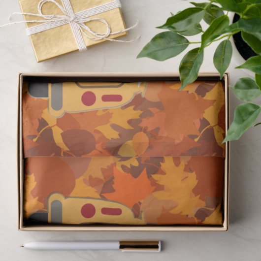 Papier Mousseline Automne heureux Yall - 1 (Cadeau)