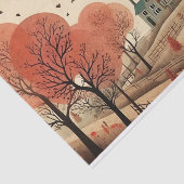 Papier Mousseline Automne lunaire victorien (Détail)