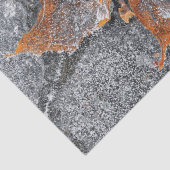 Papier Mousseline Automne Maple Leaf Orange Grey Automne (Détail)