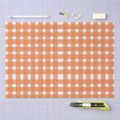 Papier Mousseline Automne Orange En vichy Automne Baby shower (Artisanat)