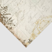 Papier Mousseline Automne Orange Mustard Ephémère Script Découpage A (Détail)