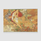 Papier Mousseline Automne par Alphonse Mucha Tissue Paper (Recto)