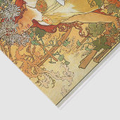 Papier Mousseline Automne par Alphonse Mucha Tissue Paper (Détail)
